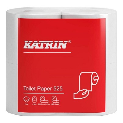 TP Katrin 2vr. bílý 525 utr. 60m TP Katrin 2vr. bílý 525 utr. 60m - Papírová hygiena Toaletní papír 2 vrstvý