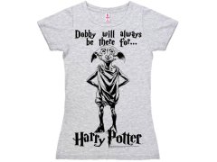 Tričko Dámské - Harry Potter - vel.DOBBY|ŠEDÉ|VELIKOST M