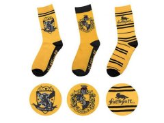 Ponožky - Set 3 Párů - Harry Potter - vel.HUFFLEPUFF|VELIKOST 2-10|EU 35-45