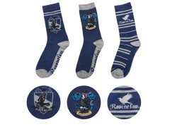 Ponožky - Set 3 Párů - Harry Potter - vel.RAVENCLAW|VELIKOST 2-10|EU 35-45