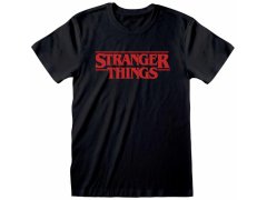 Tričko Pánské|stranger Things - vel.LOGO BLACK|ČERNÉ|VELIKOST M 6053158