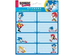 Nálepky Set 2 Listy - Sonic