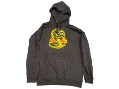 Mikina Pánská S Kapucí - Cobra Kai - vel.CREST|ČERNÁ|VELIKOST L