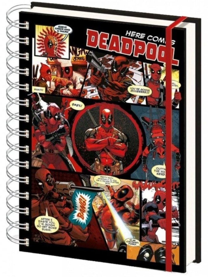 Blok - Zápisník A5 - Kroužková Vazba - Deadpool