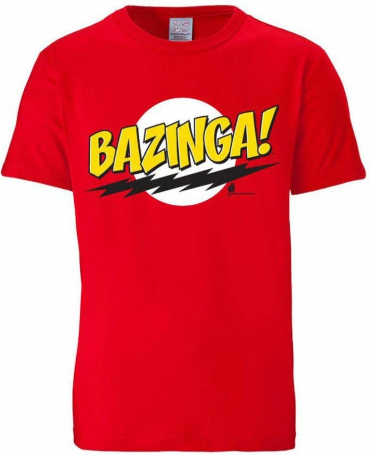 Tričko Pánské - Big Bang Theory - vel.BAZINGA LGS|ČERVENÉ|VELIKOST S - Big Bang Theory