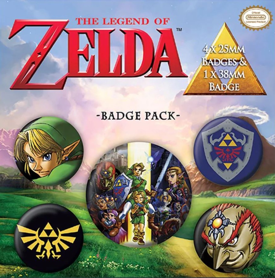 Placky - Odznaky - Set 5 Kusů - Nintendo Placky - Odznaky - Set 5 Kusů - Nintendo - Legend Of Zelda