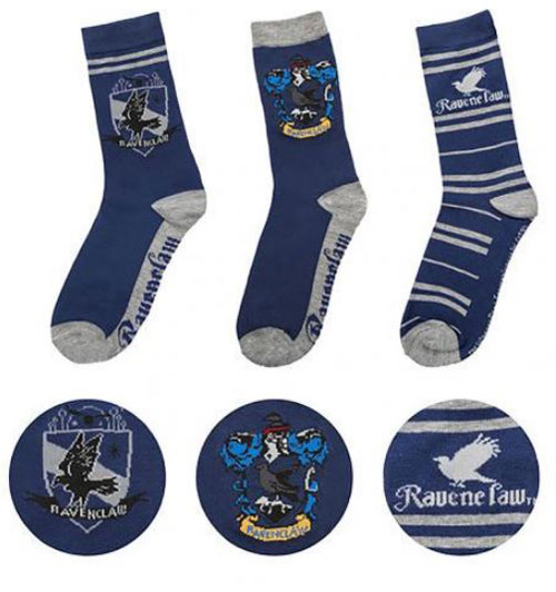 Ponožky - Set 3 Párů - Harry Potter - vel.RAVENCLAW|VELIKOST 2-10|EU 35-45 Ponožky - Set 3 Párů - Harry Potter - vel.RAVENCLAW|VELIKOST 2-10|EU 35-45 - Harry Potter