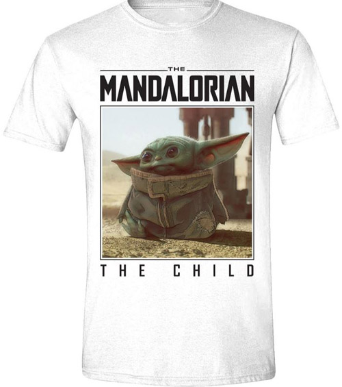 Tričko Pánské|the Mandalorian - vel.THE CHILD PHOTO|BÍLÉ|VELIKOST S - Star Wars The Mandalorian