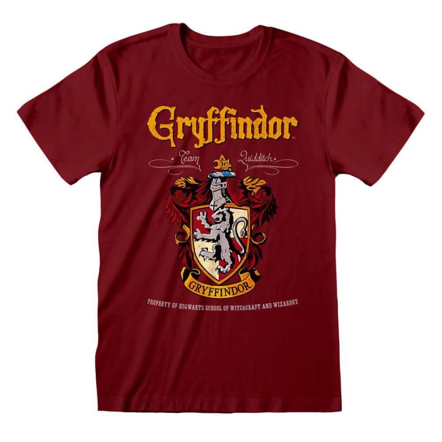 Tričko Pánské - Harry Potter - vel.GRYFFINDOR HR|VÍNOVÉ|VELIKOST XL - Harry Potter