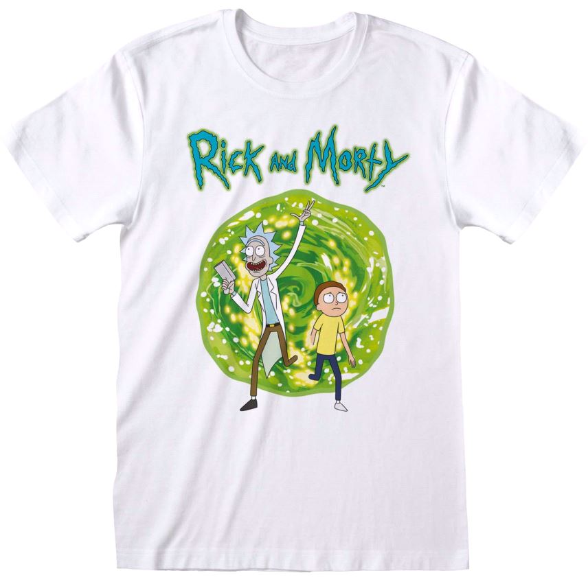 Tričko Pánské - Rick And Morty - vel.PORTAL|BÍLÉ|VELIKOST S - Rick And Morty