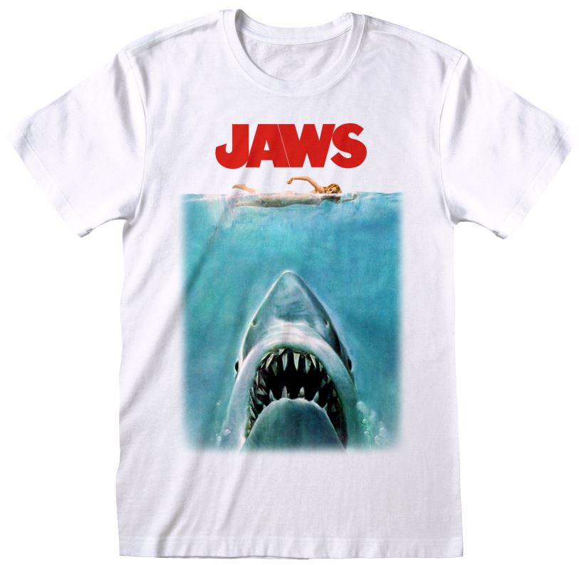 Tričko Pánské - Jaws - vel.POSTER HR|BÍLÉ|VELIKOST 2XL