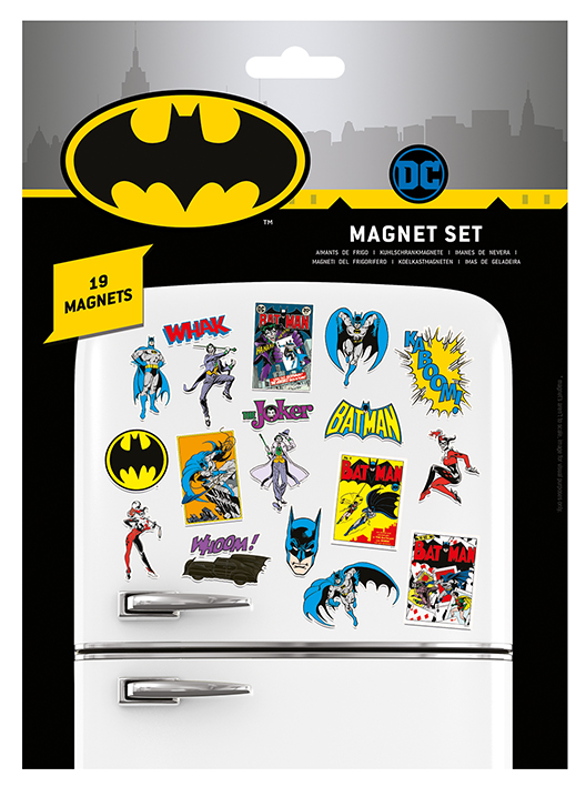 Magnety - Balení 19 Kusů - Batman Classic Comics