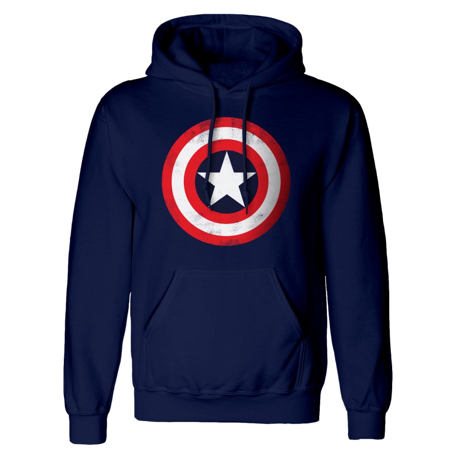 Mikina Pánská S Kapucí - Marvel - XL - Captain America