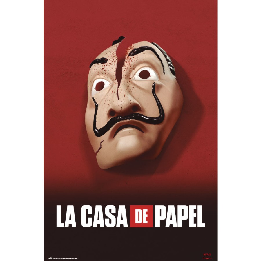 Plakát 61 X 91,5 Cm - Netflix - Papírový Dům