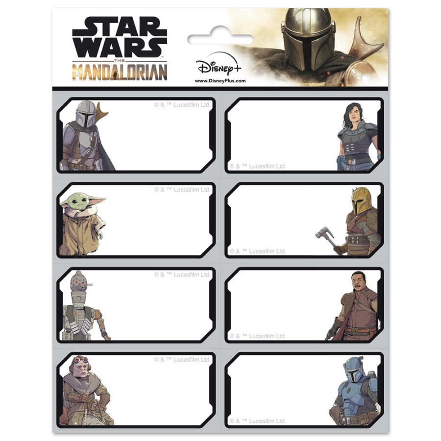 Nálepky Set 2 Listy - The Mandalorian - Star Wars The Mandalorian