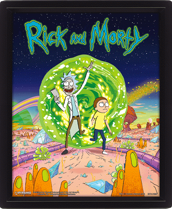 Obrázek 3d - 26 X 20 Cm - Rick And Morty