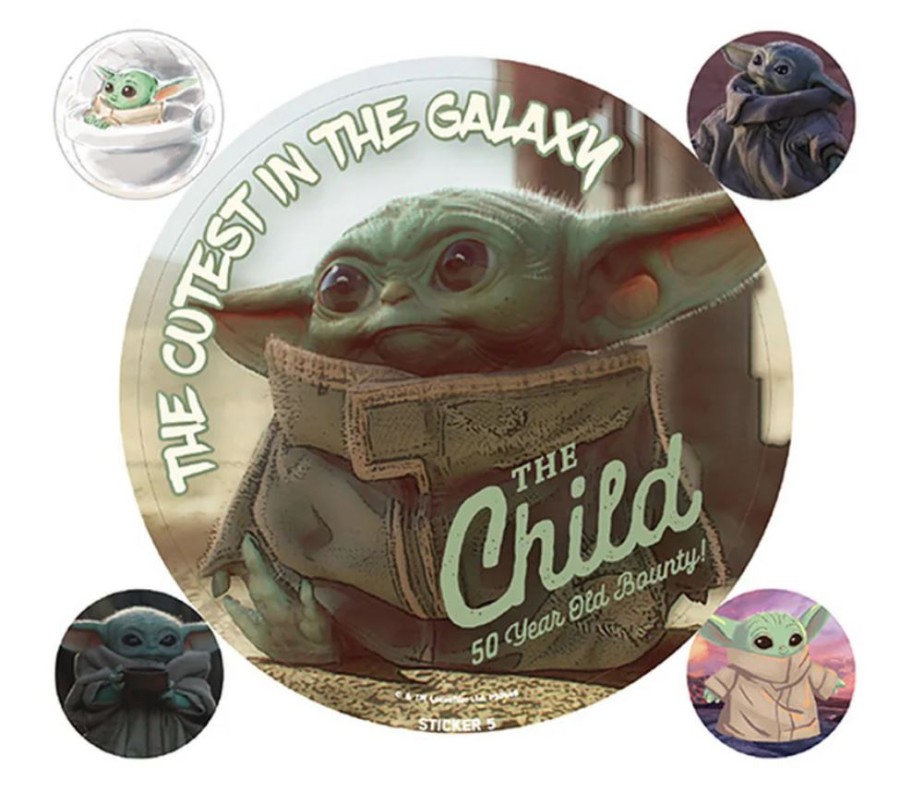 Samolepky - Set 5 Kusů - Star Wars The Mandalorian