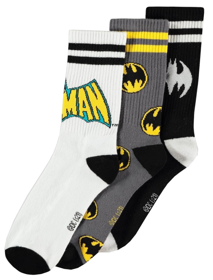Ponožky Pánské - Balení 3 Párů - Batman Classic Comics
