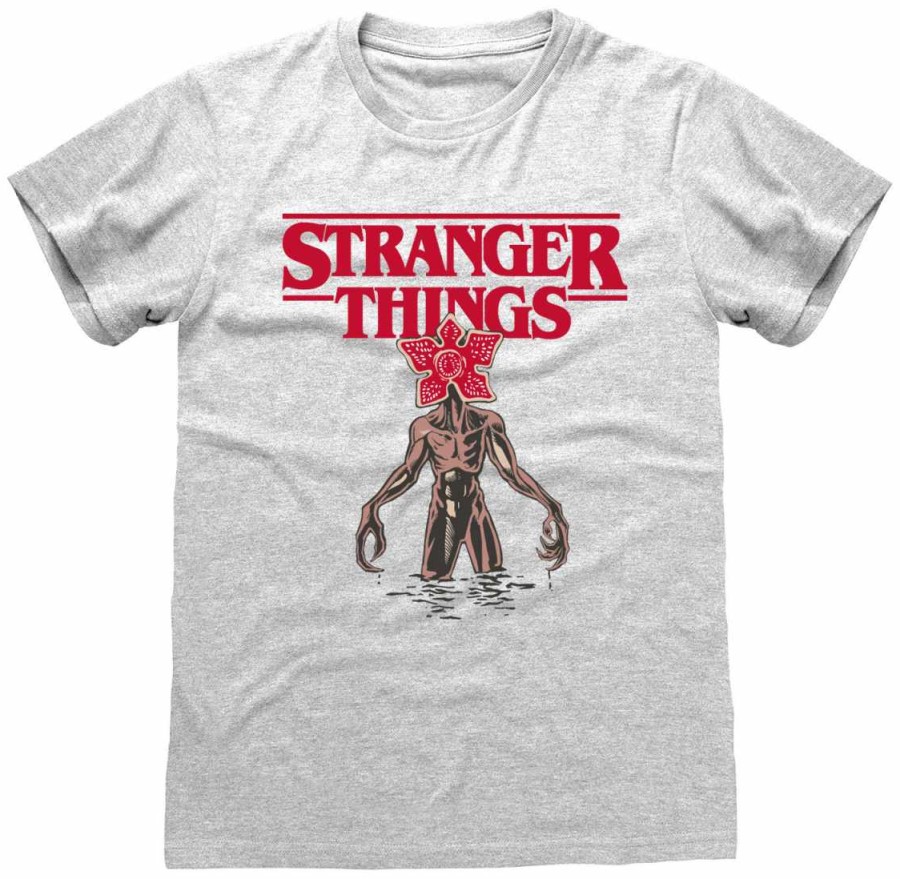 Tričko Pánské - Stranger Things - vel.LOGO DEMOGORGON|ŠEDÉ|VELIKOST XL - Stranger Things