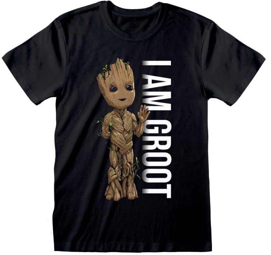 Tričko Pánské - Guardians Of Galaxy - vel.I AM GROOT|ČERNÉ|VELIKOST S - Strážci Galaxie