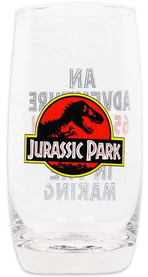 Sklenice Sklo Čiré - Jurassic Park