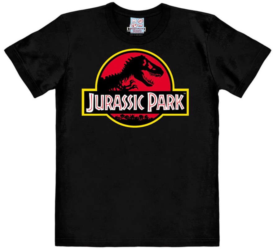 Tričko Pánské - Jurassic Park - vel.LOGO|ČERNÉ|VELIKOST S - Jurský Park