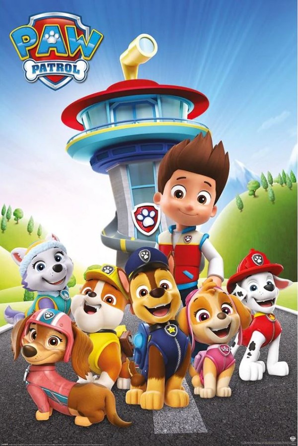 Plakát 61 X 91,5 Cm - Paw Patrol Plakát 61 X 91,5 Cm - Paw Patrol - Tlapková Patrola
