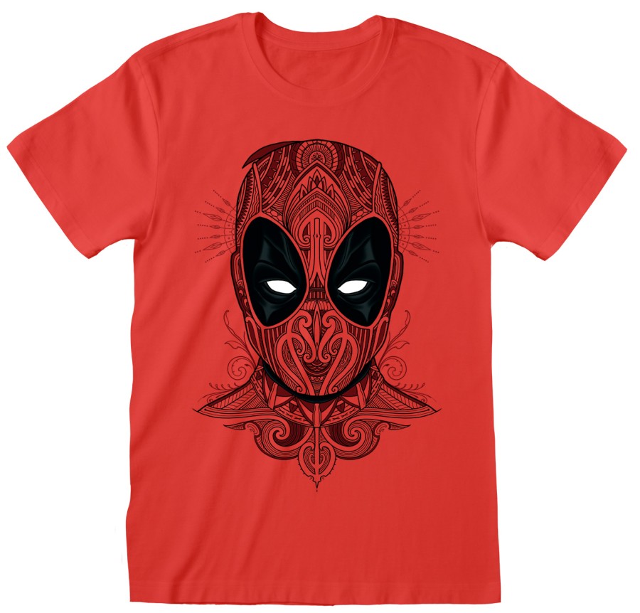 Tričko Pánské - Marvel - Deadpool - vel.TATTOO STYLE|ČERVENÉ|VELIKOST XL - Deadpool