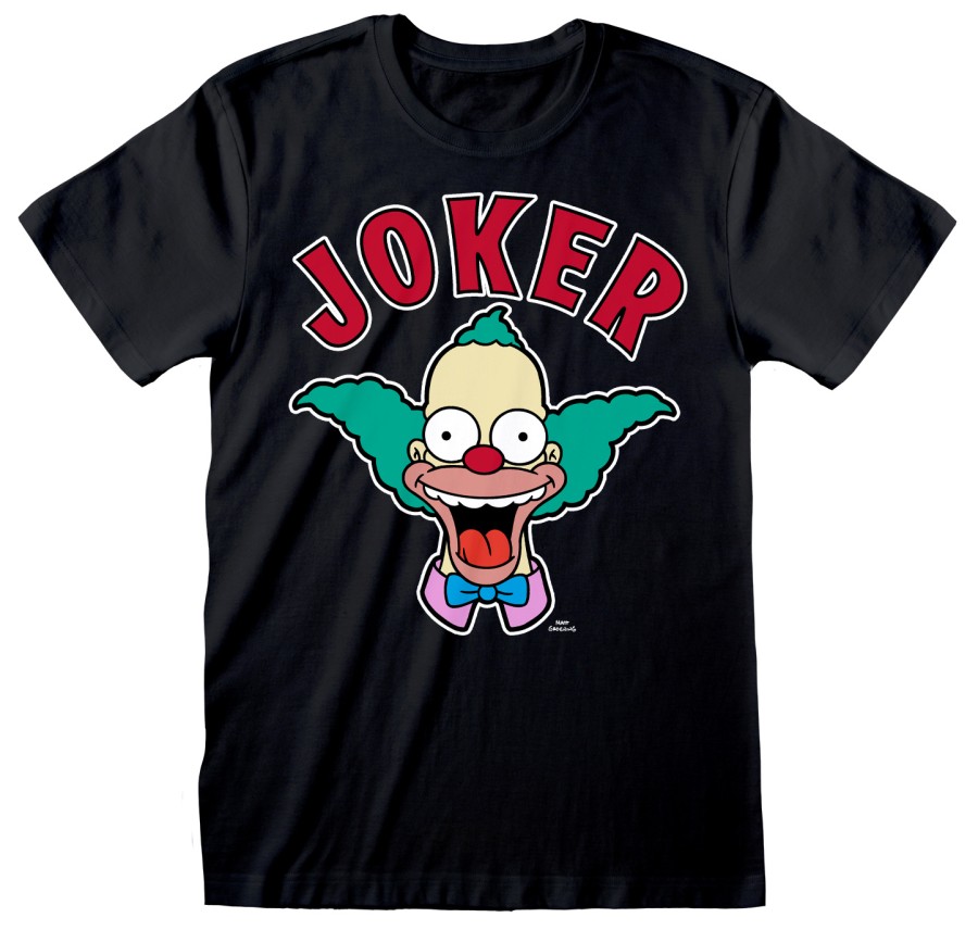 Tričko Pánské - The Simpsons - vel.KRUSTY JOKER|ČERNÉ|VELIKOST M - Simpsons