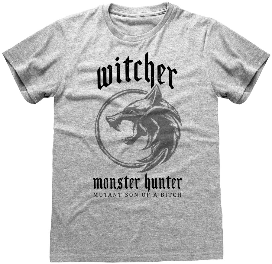 Tričko Pánské - The Witcher - vel.MONSTER HUNTSER|ŠEDÉ|VELIKOST 2XL - Wicther