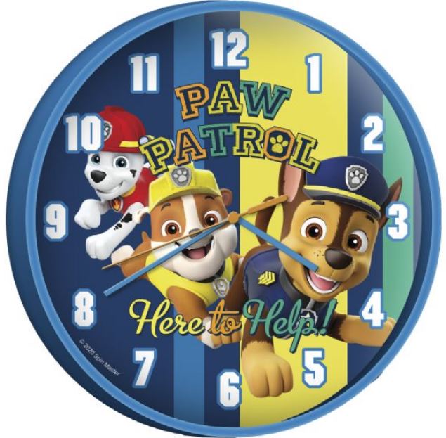 Hodiny Nástěnné - Paw Patrol - Tlapková Patrola