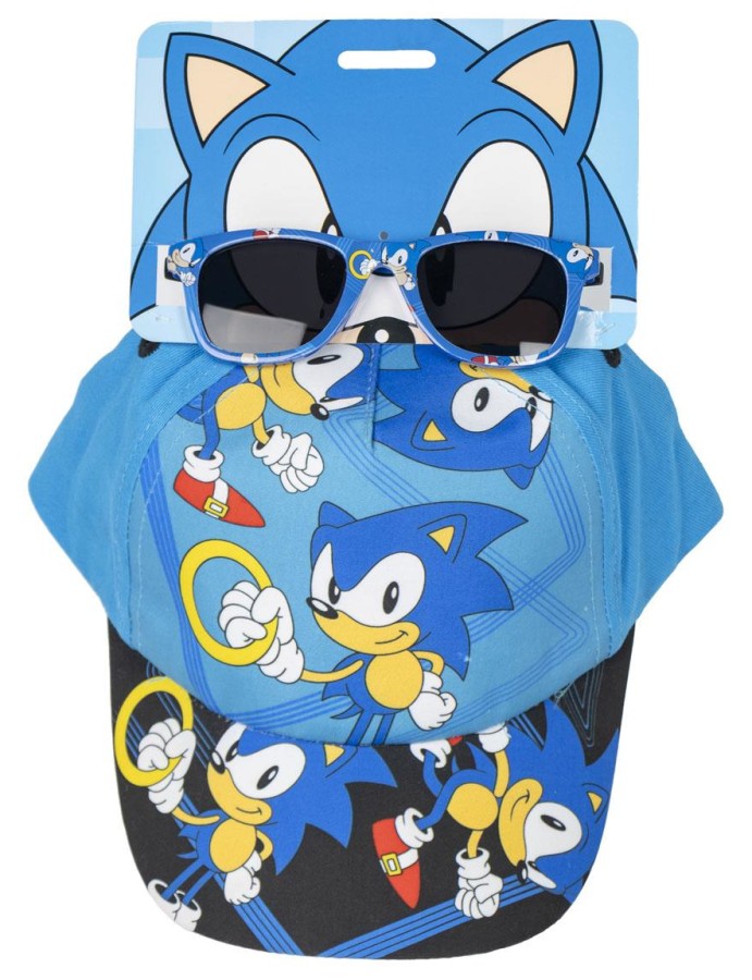 Čepice Kšiltovka Dětská S Brýlemi - Sonic