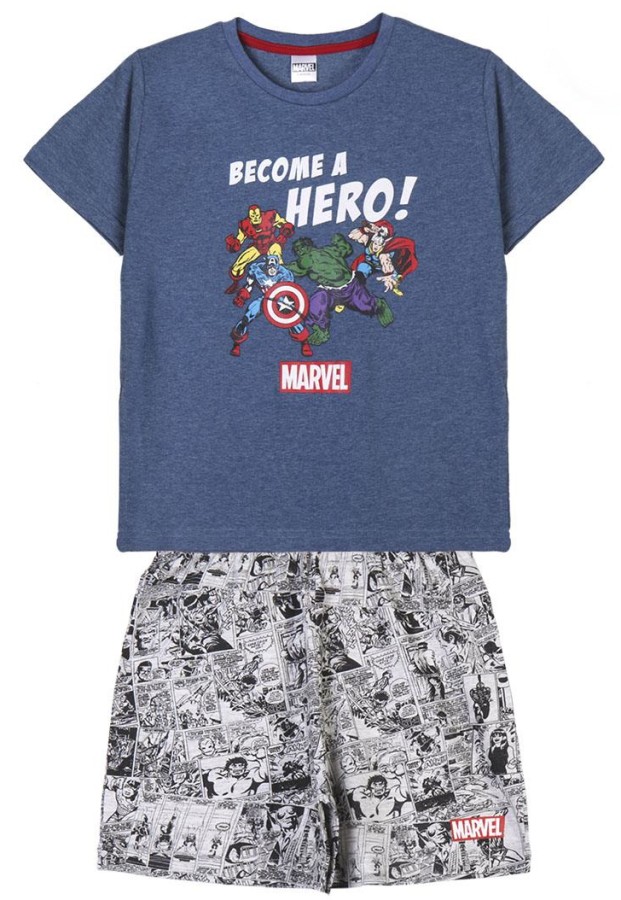 Pyžamo Dětské - Marvel - Avengers - vel.BECOME A HERO!|VELIKOST 8 let - Avengers