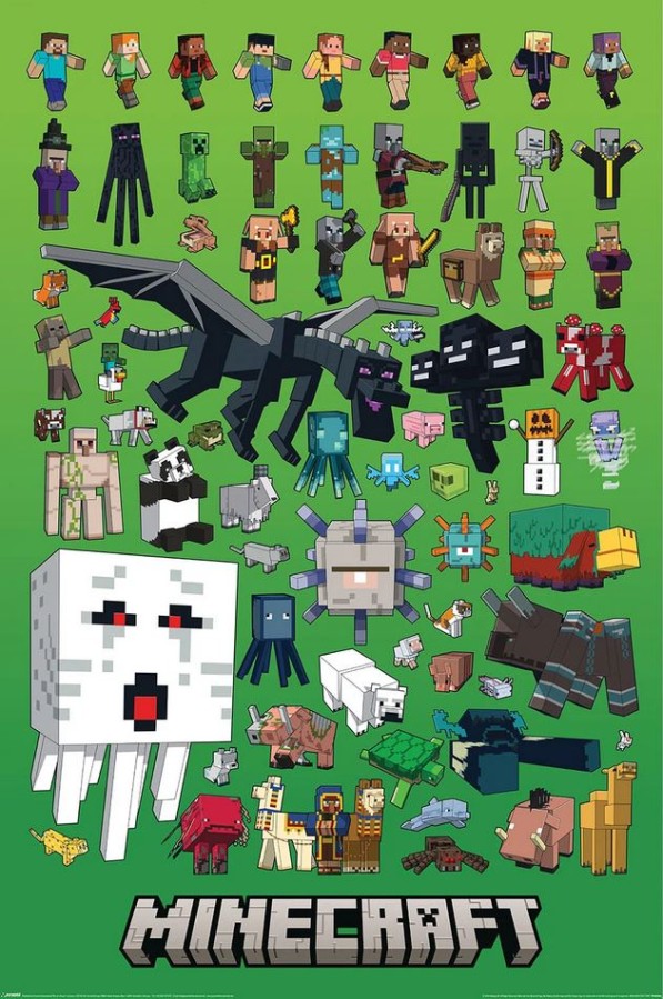 Plakát 61 X 91,5 Cm - Minecraft