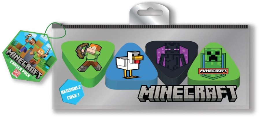 Guma - Set 4 Kusů - Minecraft - Minecraft