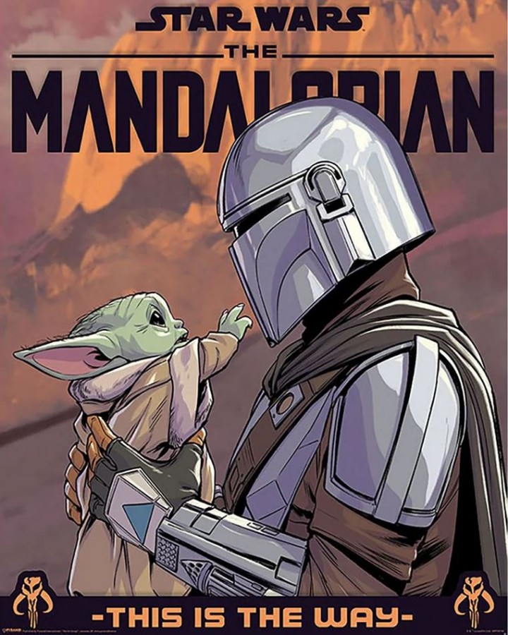 Plakát 40 X 50 Cm - The Mandalorian - Star Wars The Mandalorian