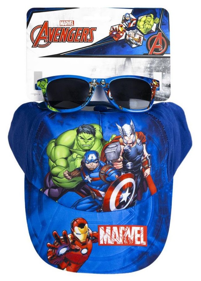 Čepice Kšiltovka Dětská S Brýlemi Čepice Kšiltovka Dětská S Brýlemi - Avengers