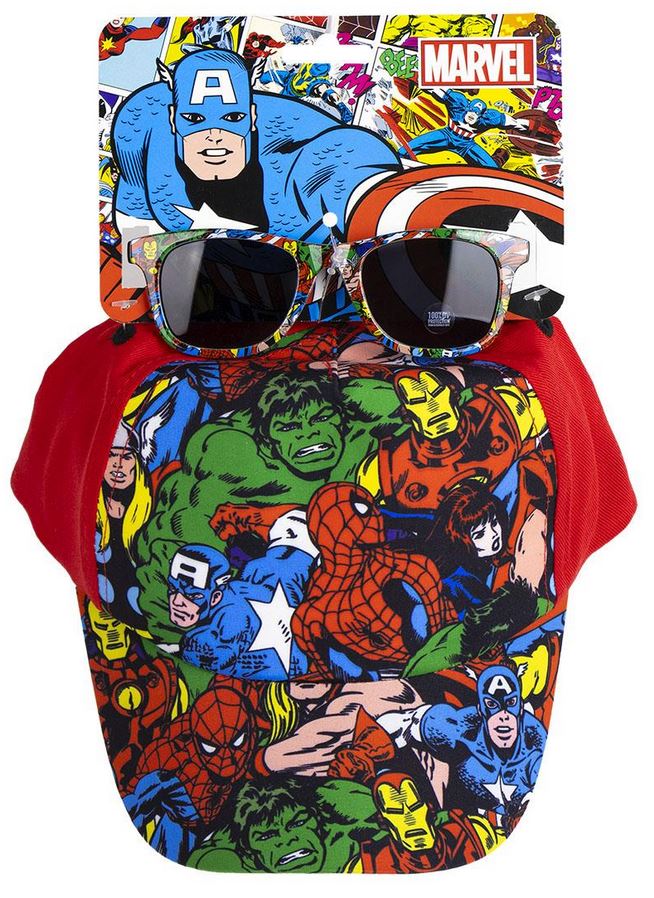 Čepice Kšiltovka Dětská S Brýlemi Čepice Kšiltovka Dětská S Brýlemi - Avengers