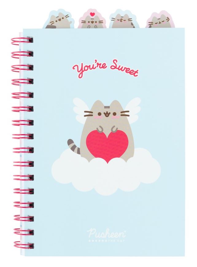 Blok - Zápisník A5 - Kroužková Vazba - Pusheen