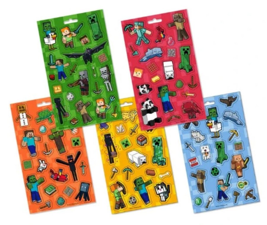 Nálepky Set 5 Listů - Minecraft - Minecraft