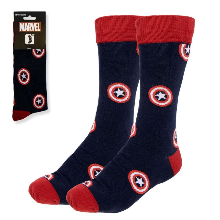 Ponožky Pánské - Marvel - vel.CAPTAIN AMERICA|VELIKOST EU 38-45 Ponožky Pánské - Marvel - vel.CAPTAIN AMERICA|VELIKOST EU 38-45 - Marvel