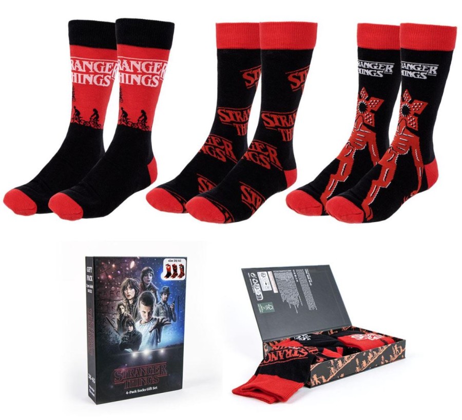 Ponožky Pánské - Set 3 Párů - Netflix - vel.STRANGER THINGS|VELIKOST EU 38-45 Ponožky Pánské - Set 3 Párů - Netflix - vel.STRANGER THINGS|VELIKOST EU 38-45 - Stranger Things