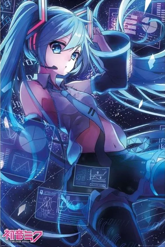 Plakát 61 X 91,5 Cm Plakát 61 X 91,5 Cm - Hatsune Miku