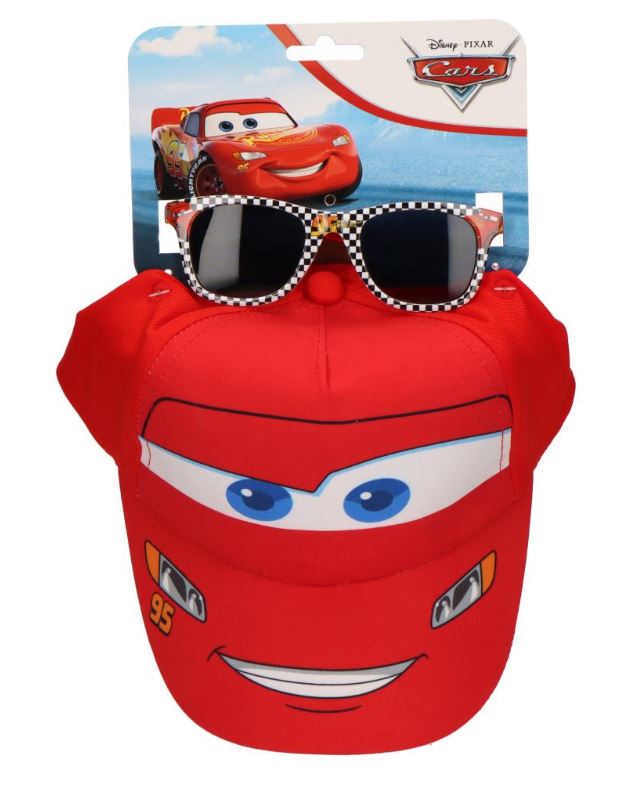 Čepice Kšiltovka Dětská S Brýlemi - Auta Disney Cars