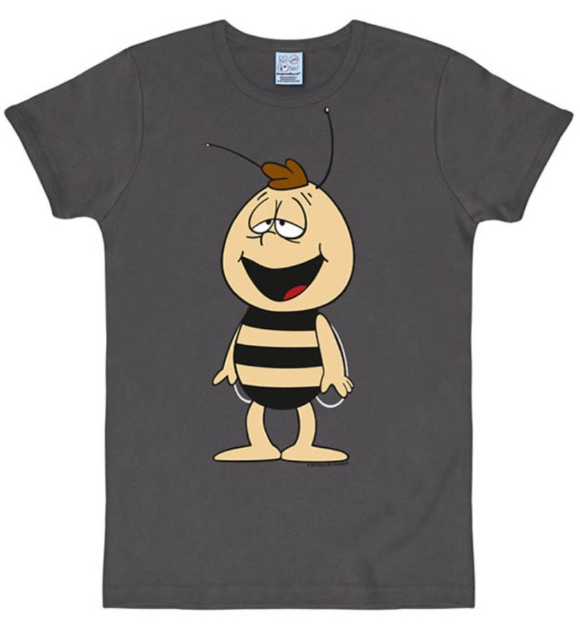Tričko Pánské - Včelka Mája - vel.VILÍK|ŠEDÁ|SLIMFIT|VELIKOST 2XL - Včelka Mája