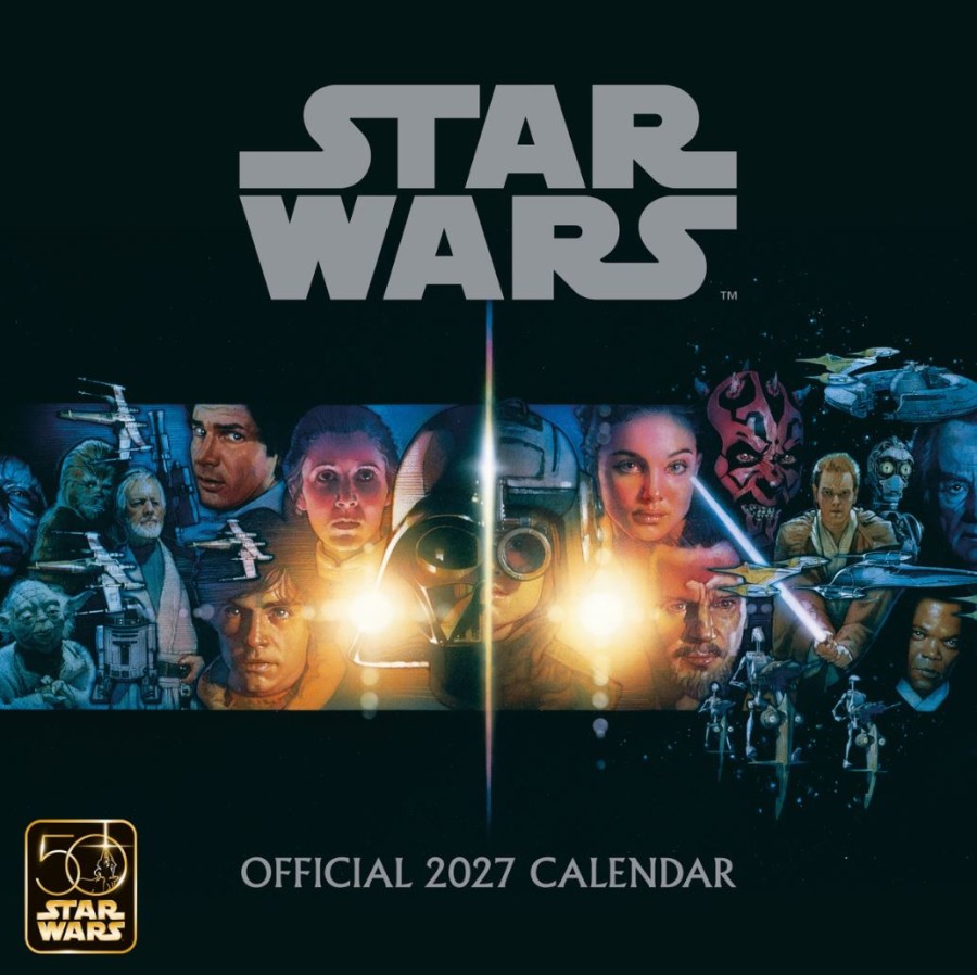 Kalendář 2027 Mini - Film - 17,8 x 17,8 cm - Star Wars Hvězdné Války
