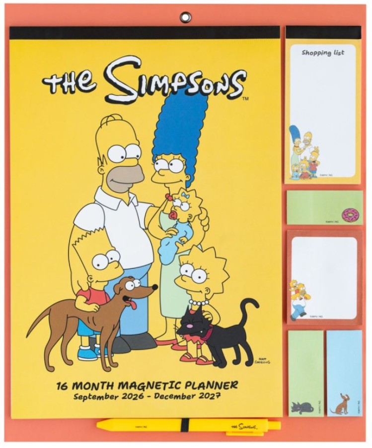 Kalendář 2026 - 2027 Plánovací - Film - 30 x 35 cm - Simpsons