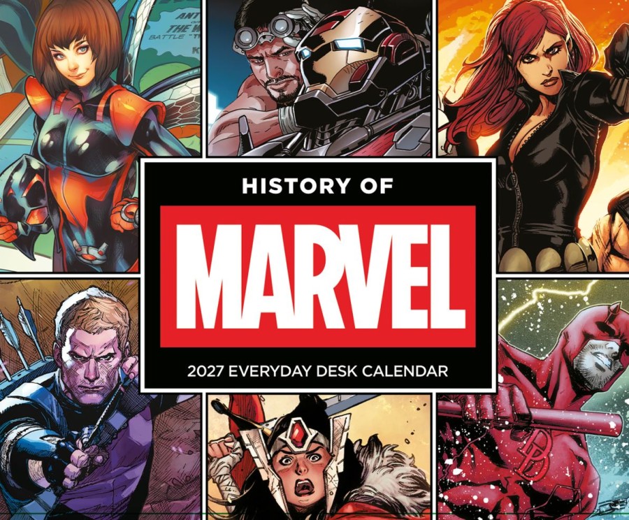 Kalendář 2027 Stolní Trhací - Komiks - 15 x 13 x 4 cm - Marvel