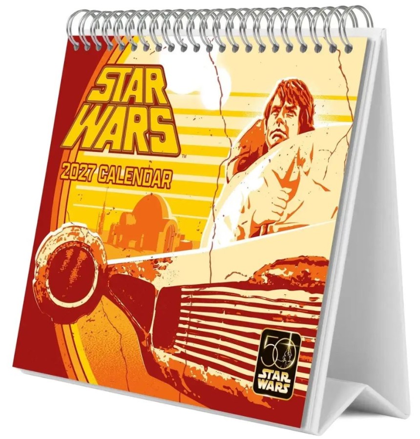 Kalendář 2027 Stolní - Film - 20 x 17 cm - Star Wars Hvězdné Války