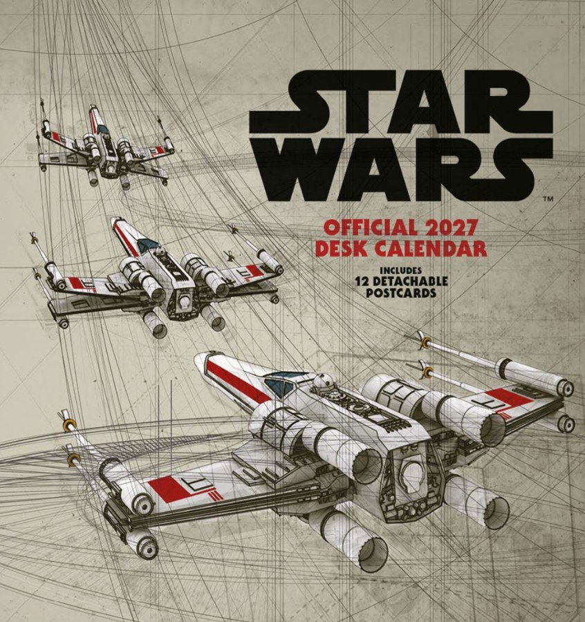 Kalendář 2027 Stolní - Film - 16 x 17,5 cm - Star Wars Hvězdné Války